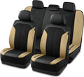 Skechers Car Seat Covers,GOGA Mat Oxford Cloth Seat Covers,Waterproof Car Seat Covers Full Sets,Automotive Universal Fit Seat Cover for Most Cars, Suvs, Trucks,Beige