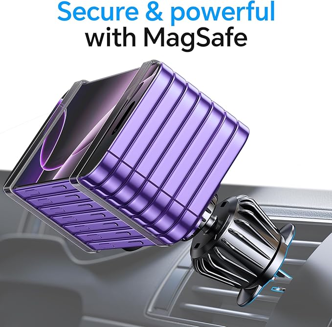 Car Phone Holder for Magsafe Car Mount【Strongest Magnetic】Phone Holders for Your Car Dashboard Air Vent【Hands Free】Cell Phone Automobile Cradles Magnetic Car Phone Mount for iPhone 17 Pro Max 16 15 14
