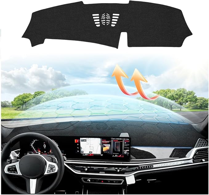CARTIST Dash Cover Compatible with BMW X5 2023 2024 2025 2026 Accessories Dashboard Cover Mat Non-Slip Carpet Sunshield Glare UV Rays Protector