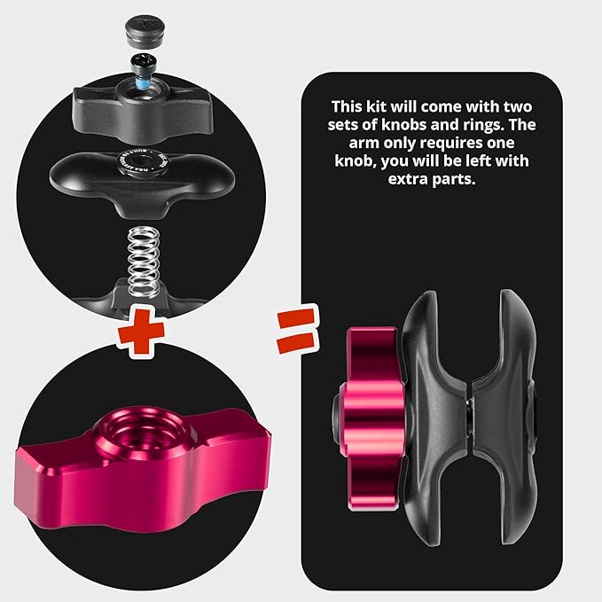 Tackform Link Vent Phone Mount Compatible with 2016-2023 Toyota Tacoma and 2014-2021 Toyota Tundra | Aluminum | Zero Slip | Universal Magnetic Phone Holder | 2" Arm | Pink | (NOT MAGSAFE Compatible)