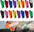 JINRUITOP 16Pcs Car Window Breaker Key Chains, Portable 3 in 1 Glass Breaker/Seat Belt Cutter/Survival Whistle, Safety Emergency Escape Tools, Multifunctional Car Accessories for All Vehicles