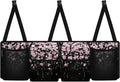 Cherry Blossom Auto Back Seat Trunk Organizer Hanging Car Organizer Trunk Foldable Cargo Storage with 4 Large Pockets 3 Adjustable Straps 37x11.8inch