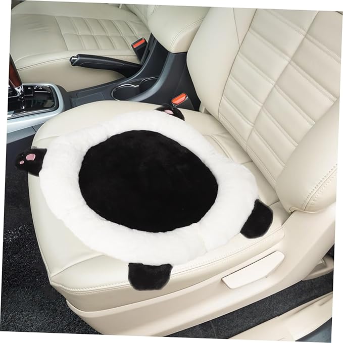 GLEAVI Cute Panda Car Seat Cushion Lumbar Support for Adults Easy to Install Comfortable Driving Accessory for Christmas and Birthdays