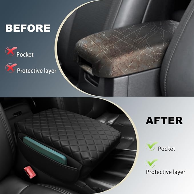 Console Cushion Cover for Toyota Tacoma 4Runner 2024 2025 2026 SR SR5 Off-Road PreRunner TRD-Sport pro Limited 2025 2026 4Runner Organizer Armrest Storage Box Cover Accessories