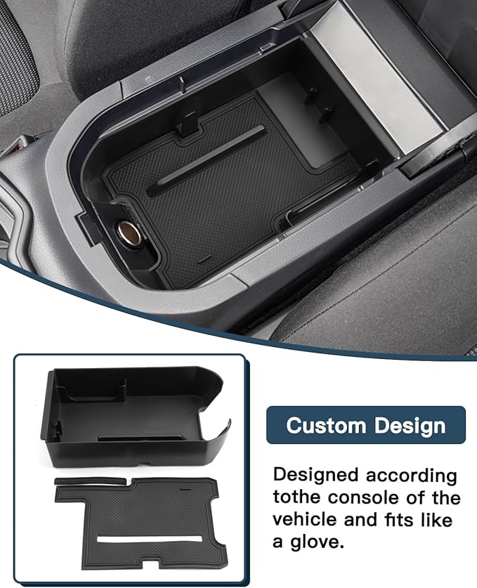 Ruiya 2025 RAV4 Center Console Organizer for Toyota RAV4 2025 Accessories ABS Material Armrest & Control Console Organizer Compatible with 2019-2025 Toyota RAV4