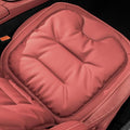 Car Seat Cushions, Skin-Friendly Leather Seat Cushions, Comfort Breathable Scratch Wear-Resistant, Memory Foam Seat Pad for Car, Office or Home Chair (Red)