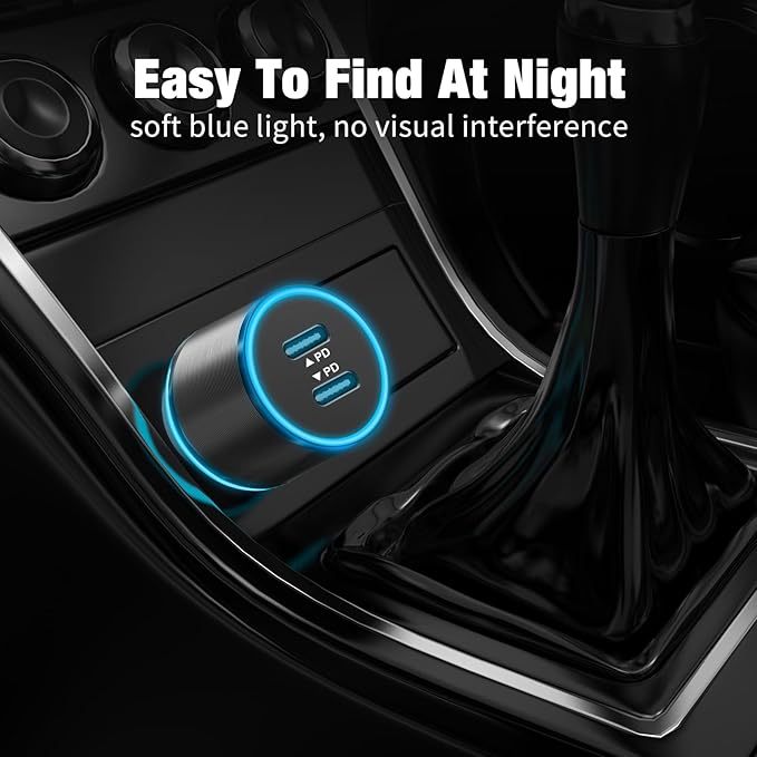6 Pack USB C Car Charger, 40W Fast Charging for iPhone 17/16 Pro Max/Plus/16 SE/15/14, Samsung Galaxy S25 Ultra/S24/S23/S22/A16/A15/A55, Google Pixel 9, Dual 20W Type C Port Cigarette Lighter Adapter