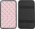Car Armrest Cover Auto Center Console Pad Arm Rest Cushion Soft Car Accessories Universal for Most Vehicle (Vintage Floral Bouquets Flowers Pattern Design)