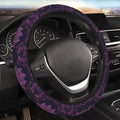 Pink Lotus Flowers Steering Wheel Cover for Women Men Girls, Car Accessories Decor Thickened Anti-Slip Auto Steering Wheel Covers Protector Universal Fit 15 Inch for Cars, Truck, SUV