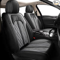 Seat Covers for Car 2 Front Seat Fit for Dodge Dart 2013-2016 Leather Seat Covers Breathable Waterproof Seat Protectors Automotive Seat Cushion with Airbag Compatible (2 Seats,Black&Grey)