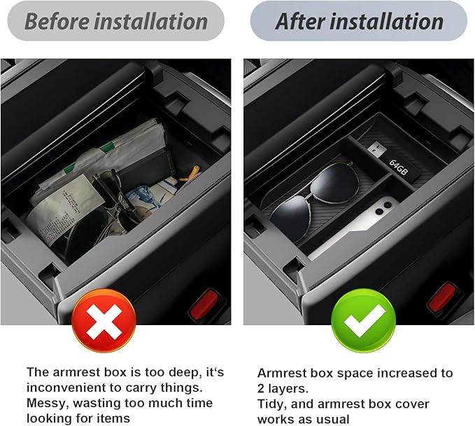 SKTU for 2024 2025 2026 Mazda CX-90/2025 2026 Mazda CX-70 Accessories Center Console Organizer for 2024 2025 2026 Mazda CX-90/2025 2026 Mazda CX-70 Console Tray 2024-2026 CX-90 Console Organizer