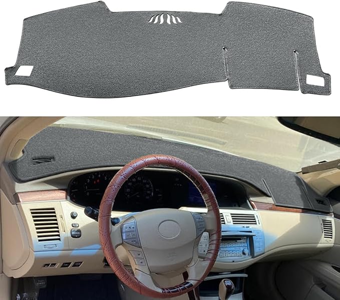 Dash Cover Mat Custom Fit for Toyota Avalon 2005 2006 2007 2008 2009 2010 with Cutout for Speaker, Dashboard Cover Pad Carpet Protector F101 (Dark Gray)