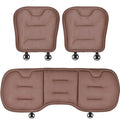 Car Seat Cushion for Porsche Macan 2015-2025-pr, Breathable Non-Slip Driver Seat Pad Ergonomic Memory Foam for Long Driving Car Office,B/3Pcs-Brown