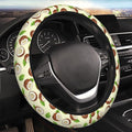 Coconut Yellow Steering Wheel Cover for Women Men Girls, Car Accessories Decor Thickened Anti-Slip Auto Steering Wheel Covers Protector Universal Fit 15 Inch for Cars, Truck, SUV