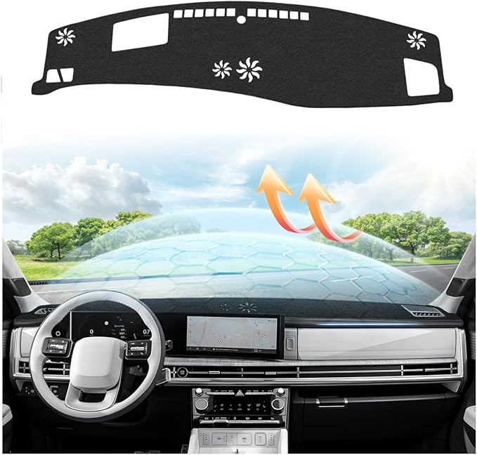 CARTIST Dashboard Cover Fits for Chevy Chevrolet Camaro 2010 2011 2012 2013 2014 2015 Dash Cover for Camaro Accessories Non-Slip Sunshield(Felt)