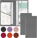 JUSTTOP 2Pack Car Registration and Insurance Holder,Car Document Holder for Cards License with Magnetic Shut,Vehicle Glove Box Car Organizer for Documents, Cards, License(Gray)