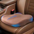 Wedge Car Seat Cushions for Driving, Adult Booster Seat Cushion for Car Truck Driver, Memory Foam Butt Cushion for Office Chair Wheelchair Home, Cloth Brown