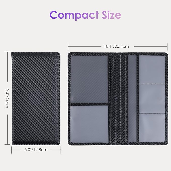 Car Registration and Insurance Holder，Colour Patterns Men Women Car License Document Registration and Insurance Card Holder