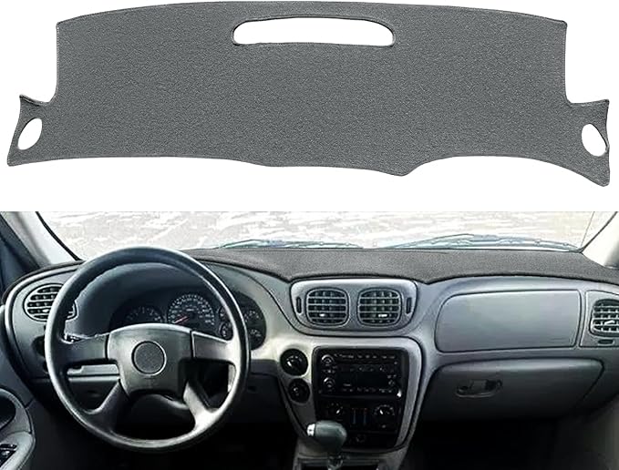 Dash Cover Mat Custom Fit for Chevy Chevrolet Trailblazer/Trailblazer EXT,Dashboard Mat Cap Pad Carpet K187 (Darkgray)