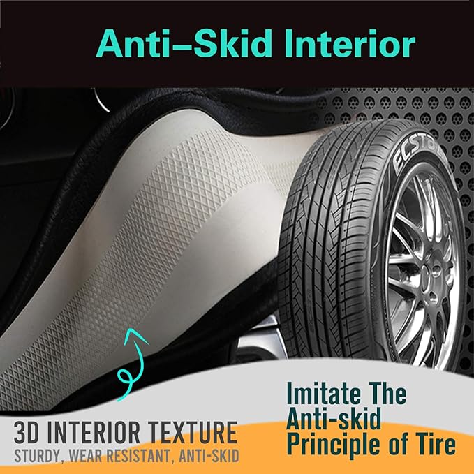 PINCTROT D Shaped 14 Inch Small Sized Steering Wheel Cover Great Grip with 3D Honeycomb Anti-Slip Design, Flat Bottom 14 Inch (Purple)
