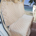 Bark Lover Dog Car Seat Cover for Back Seat Waterproof Backseat Protector, Nonslip Rear Seat Cover for Kids,Universal Size Fits Cars Trucks SUVs (Beige)