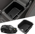SKTU for 2022 2023 2024 Volkswagen Taos Center Console Organizer 2022 2023 2024 Taos Accessories Insert ABS Black Materials Tray Armrest Secondary Storage Box