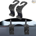 2PCS Car Seat Hooks, Purse Hook for Car, Crystal Rhinestone Vehicle Backseat Purse Holder, Auto Accessories Diamond Auto Seatback Storage Organizer Hanger for Handbag Clothes Purse (Black)