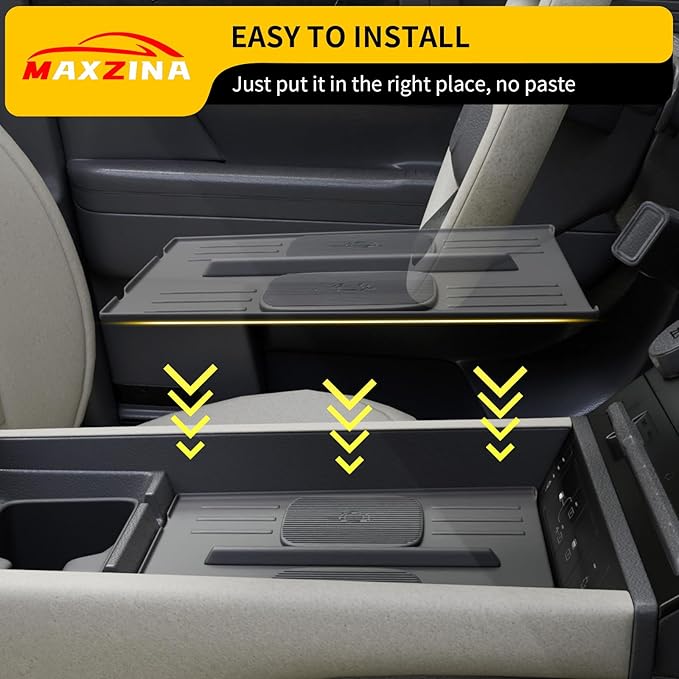 Center Console Mat Compatible with 2024-2025 Hyundai Santa Fe Interior Wireless Charging Mat Center Console Anti-Slip Protector Pad Silicone for 2024 Santa Fe Accessories