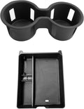 Ruiya 2026 Passport Console Organizer,for 2026 Honda Passport Accessories Cup Holder & Armrest Console Organizer Compatible with 2026 Honda Passport RTL/TrailSport/TrailSport Elite(2 Packs)
