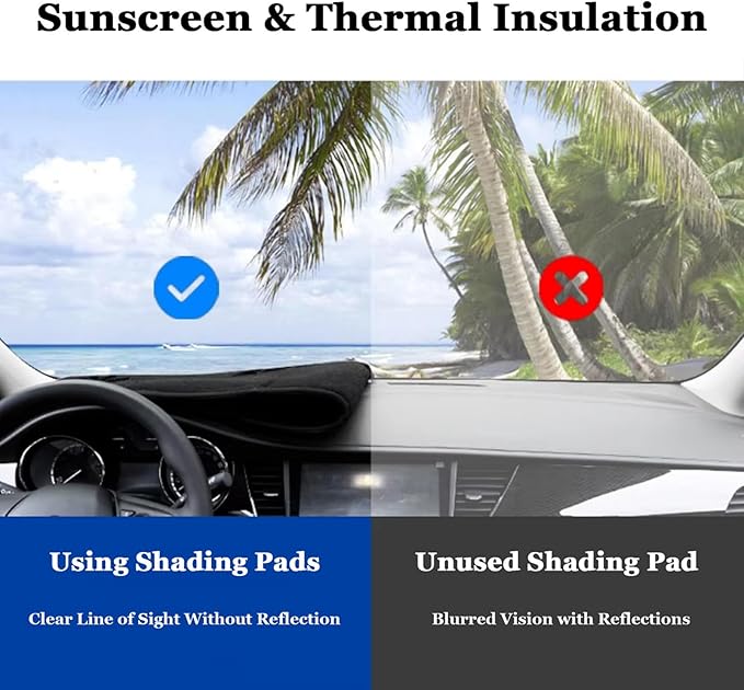 Fit for Buick Envista 2024 2025 LHD RHD, Dash Board Cover for Car, Black Car Dash Cover Carpet Protector, Easy to Use