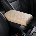 Leather Car Armrest Box Pad, 2025 Upgrade Universal Auto Arm Rest Cushion Memory Cotton Armrest Box Pad, Car Center Console Cover for Most Vehicle, Car Accessories (#4)