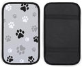 Animal Paw Prints Car Center Console Cushion Pad,Waterproof Armrest Seat Box Cover Protector,Comfortable Car Decor Accessories Fit for Most Cars, Vehicles, SUVs
