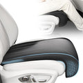 FLORICH Car Seat Extender Leg Extender Support Cushion for Driver Seats Office Chair, Leather Carseat Leg Support for Long Drivers Universal Car Seat Cushion Legs Rest Pads-Black