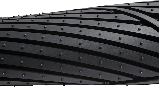 Amazon Basics Heavy Duty Thick PVC Car Floor Mats, Anti-Slip, Easy to Clean, Universal Trim-to-Fit All-Weather for Automotive SUV Sedans Trucks, 4-Piece, Solid Black