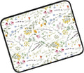 Car Center Console Cover, Universal Soft Large Neoprene Auto Armrest Seat Box Cover, Funny Car Decor Accessories Fit for Most Cars, Vehicles, SUVs Cute Beautiful Wildflowers