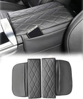 Egreat Center Console Armrest Cover for Mercedes Benz GLC X254 350e 300 2023-2025, C Class C300 2022-2025, Leather Armrest Console Cover with Side Storage Pockets