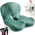 Back and Seat Cushion,Truck Seat Cushion for Long Driving,Ergonomic Non Slip Memory Foam Seat Skin with Back Support,L-Shaped Lumbar Support,Breathable & Machine-Washable,for Car,Office,Home