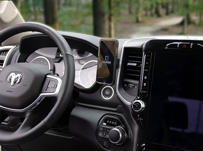 Course Motorsports Direct Fit Phone Mount - Dodge Ram 1500/2500/3500/4500/5500 (2019+) *See Product Description for Fitment Guide* - Right - Wireless Charger Compatible with MagSafe - QI1