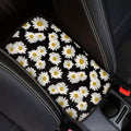 Mintutlipy Daisy Car Center Console Cover Cute Decor Accessories Sweat Proof Dust Proof Car Armrest Protector Car Seat Box Cover