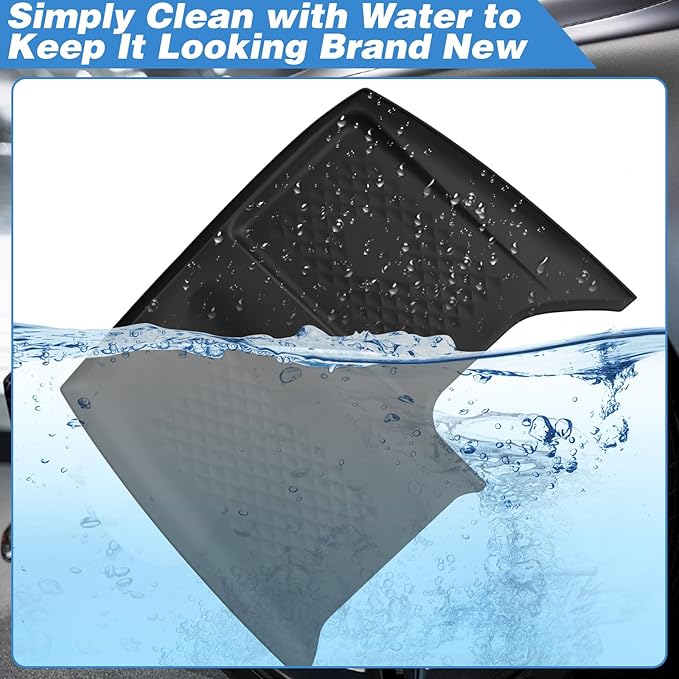 Wireless Charging Non-Slip Mat Fit for 2024 2025 Toyota Grand Highlander Silicone Protective Pad Dampproof Car Center Console Phone Charger Mat Liner Accessories