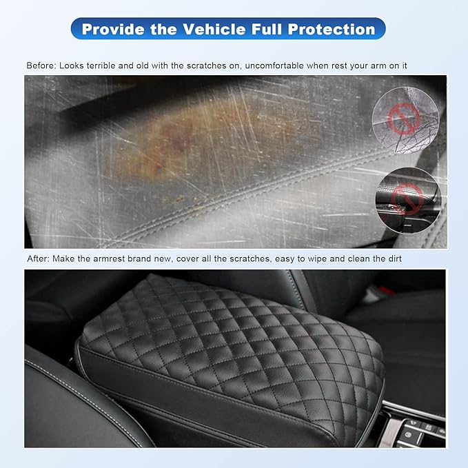CDEFG Center Console Cover Armrest Cover Center Console Pad for 2021 2022 Sorento Car Interior Accessories Arm Rest Protective Cover Scratch Resistance