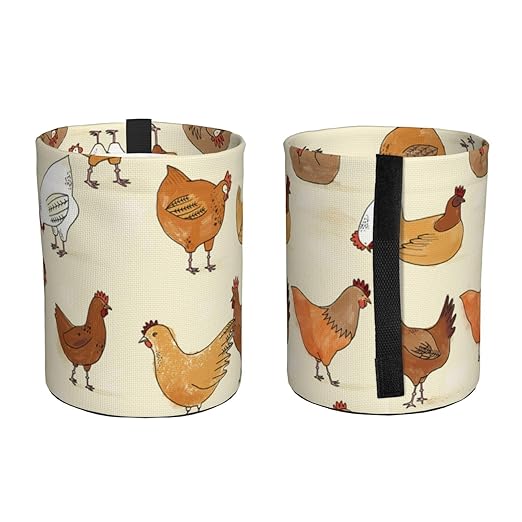 A Brood of Chickens Car Trash Can Leak Proof Hanging Waterproof Garbage Can Multipurpose Trash Bin for Car SUV Front Seat Headrest Collapsible and Portable Storage Pocket