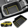 SKTU for 2024 2025 2026 Chevrolet Trax Center Console Organizer 2024 2025 2026 Chevy Trax Insert ABS Materials Tray Armrest Box 2024 2025 2026 Chevy Trax Accessories with Sunglasses Holder (Yellow)