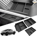 SKTU 3-Pack for 2024 2025 2026 Tesla Cybertruck Center Console Organizer Cybertruck Lower Console Organizer Cybertruck Passenger Glove Box & Floor Tray 2024 2025 2026 Cybertruck Accessories