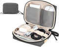 SIMTOP Electronics Organizer Cord Organizer Travel, Small Tech Bag for Cords, Chargers, Power Bank, Earbuds – Portable Cable Pouch for Office, Business Trip, Commute – Water & Scratch-Resistant