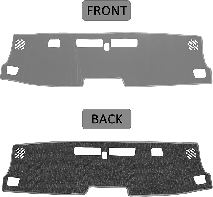 Dash Cover for Chevy Colorado/Gmc Canyon 2023 2024 2025 2026 Dashboard Cover Mat Center Console Non-Slip No Glare Protector Mat Pad Sunshade Interior Accessories for Chevylot Colorado, All Gray