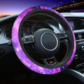 Purple Galaxy Steering Wheel Cover for Women Men Girls Car Accessories Decor Anti-Slip Neoprene Auto Steering Wheel Covers Protector Universal 15 Inch