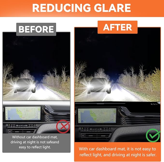 Dashboard Cover for 2025 2026 Toyota Camry, Non-Slip Dashboard Protector & Sunshield, UV-Blocking, Anti-Glare, Fade-Resistant Dash Mat Pad (with HUD Black Edge)