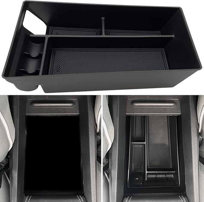 JOJOMARK Compatible with Ford Mustang Mach-E 2021 2022 2023 2024 Accessories Center Console Organizer Interior Storage Box Tray