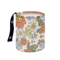 Brosoneto Collapsible Portable Green Car Trash Can With Bags - Flowers & Leaves - Interior Universal